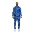 thumbnail image 1 of G-Style USA Men's Accented Bandana Paisley Tracksuit Set ST804 - Royal Blue - Large, 1 of 5