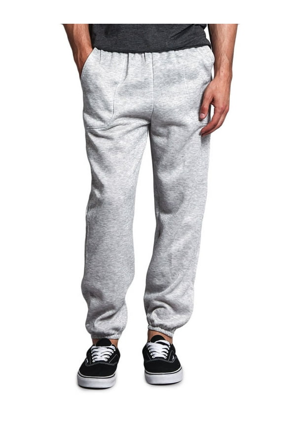 Men's Basic Fleece Jogger Sweatpants with Pockets, Up to 5X