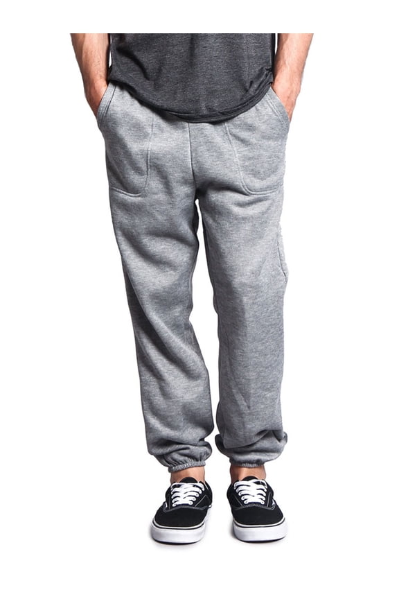 Men's Basic Fleece Jogger Sweatpants with Pockets, Up to 5X