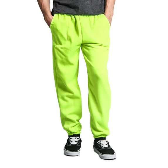 Men's Basic Fleece Jogger Sweatpants with Pockets, Up to 5X