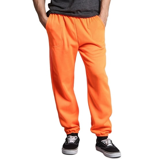 Men's Basic Fleece Jogger Sweatpants with Pockets, Up to 5X