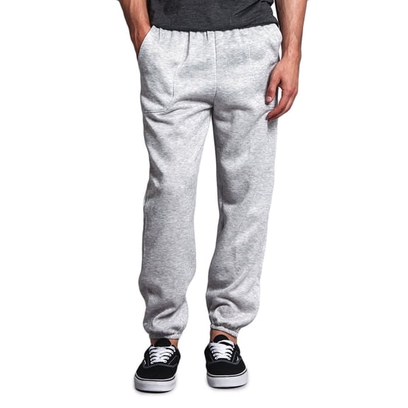 Men's Basic Fleece Jogger Sweatpants with Pockets, Up to 5X