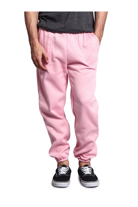 Men's Basic Fleece Jogger Sweatpants with Pockets, Up to 5X