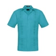 thumbnail image 1 of G-Style USA Men's Casual Short Sleeve Button Down Guyabera Cuban Shirt, Up To 4X, 1 of 2