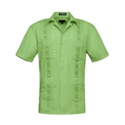 G-Style USA Men's Casual Short Sleeve Button Down Guyabera Cuban Shirt, Up To 4X
