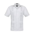 thumbnail image 1 of G-Style USA Men's Casual Short Sleeve Button Down Guyabera Cuban Shirt, Up To 4X, 1 of 2