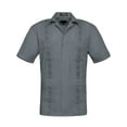 thumbnail image 1 of G-Style USA Men's Casual Short Sleeve Button Down Guyabera Cuban Shirt, Up To 4X, 1 of 2