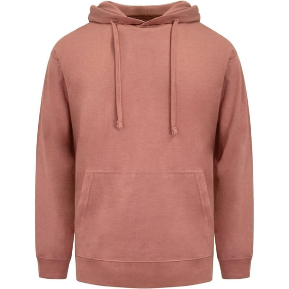 G-Style USA Men's Cross-Dyed Heather Jersey Lightweight Pullover Hoodie Sweatshirt MH13104 - Mauve - Large