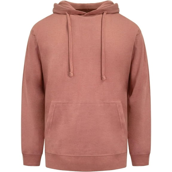 G-Style USA Men's Cross-Dyed Heather Jersey Lightweight Pullover Hoodie Sweatshirt MH13104 - Mauve - Medium