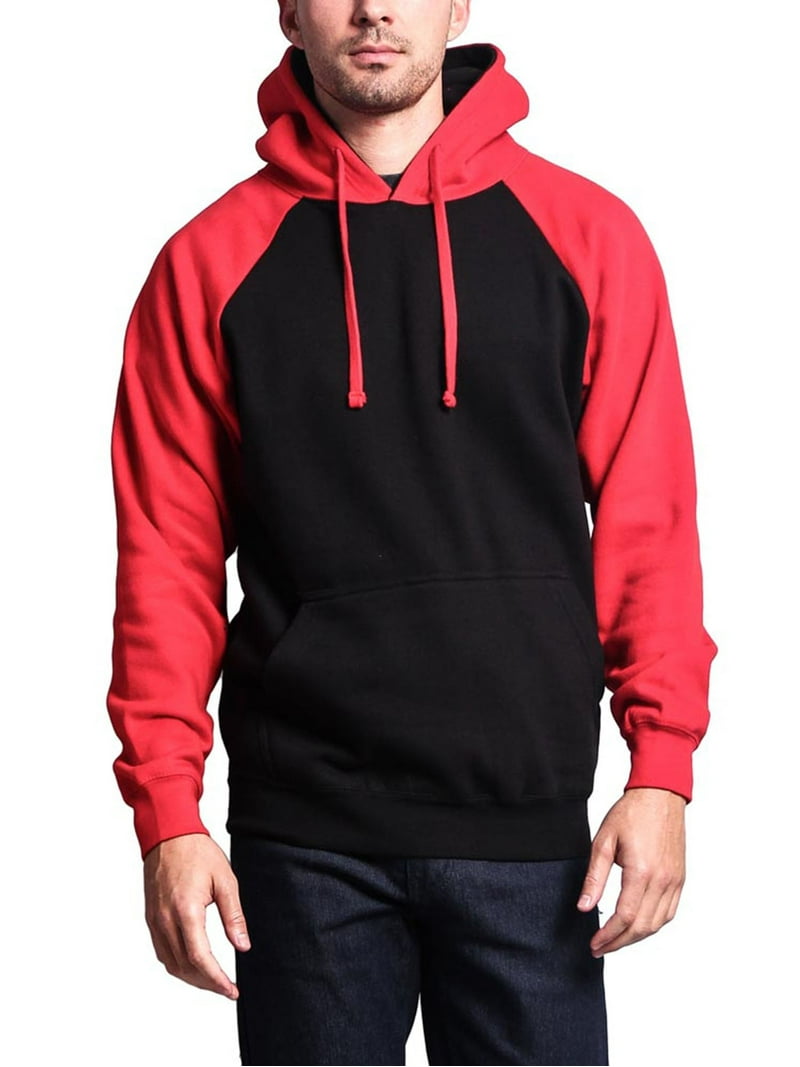 G-Style USA Men's Heavyweight Contrast Raglan Sleeve Fleece