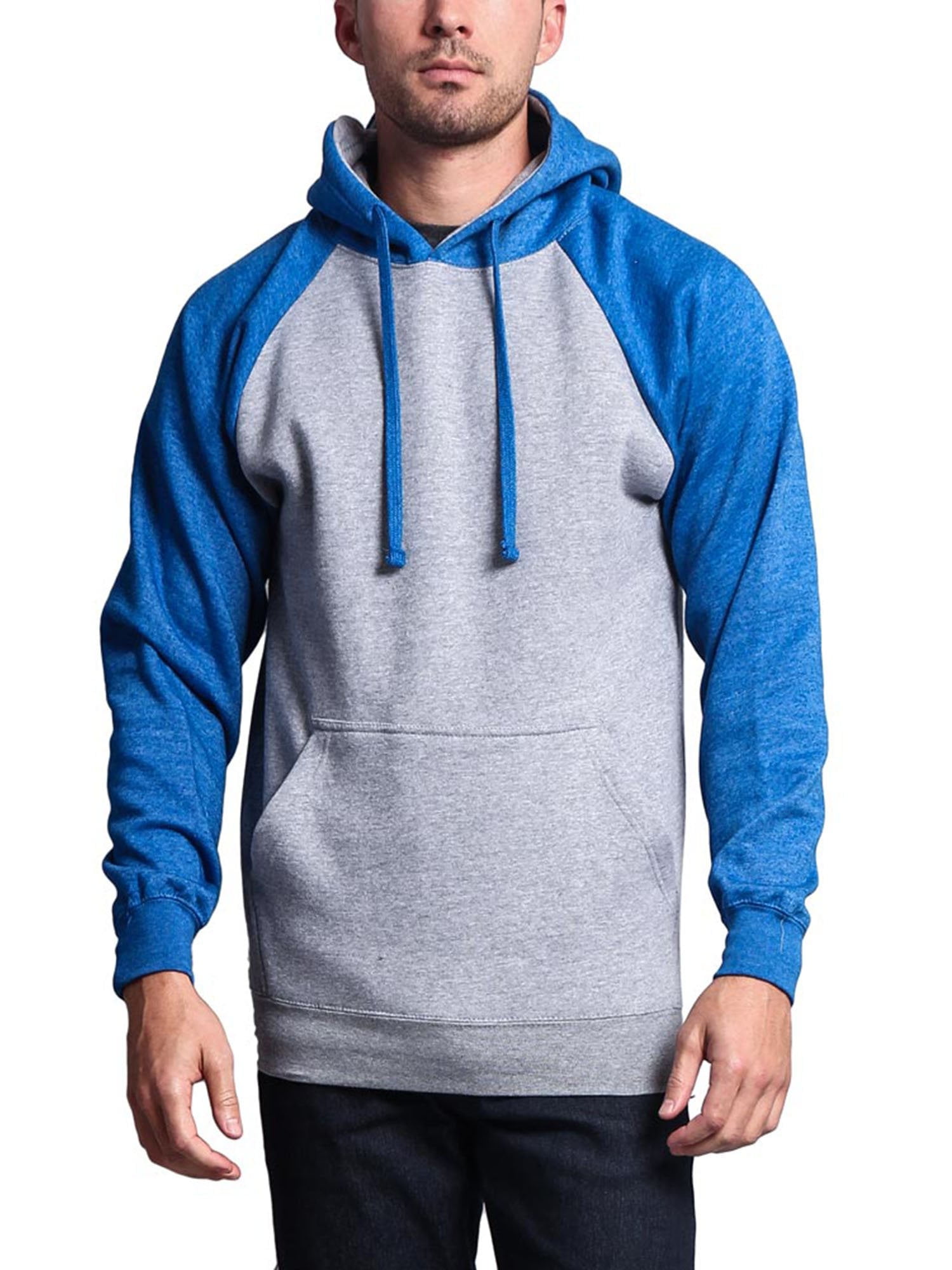 G-Style USA Men's Heavyweight Contrast Raglan Sleeve Fleece