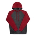 thumbnail image 1 of G-Style USA Men's Heavyweight Contrast Raglan Sleeve Fleece Pullover Hoodie Sweatshirt, 1 of 3