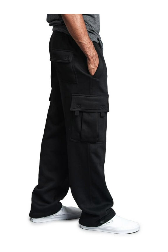 Men's Heavyweight Fleece Lounge Cargo Sweatpants, Up to 6XL