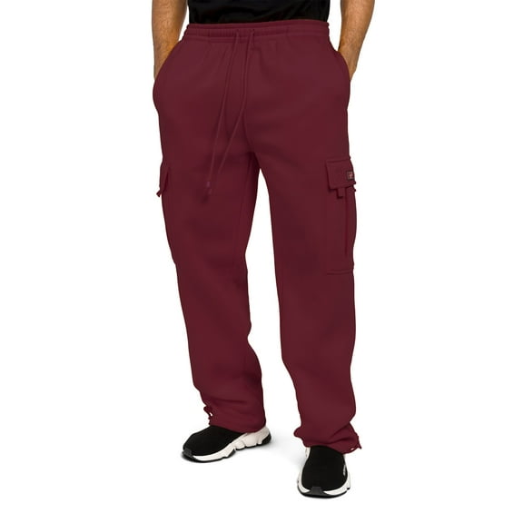 G-Style USA Men's Heavyweight Fleece Lounge Cargo Sweatpants, Up to 6XL