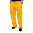 thumbnail image 1 of G-Style USA Men's Heavyweight Fleece Lounge Cargo Sweatpants, Up to 6XL, 1 of 5