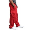 thumbnail image 1 of G-Style USA Men's Heavyweight Fleece Lounge Cargo Sweatpants, Up to 6XL, 1 of 7