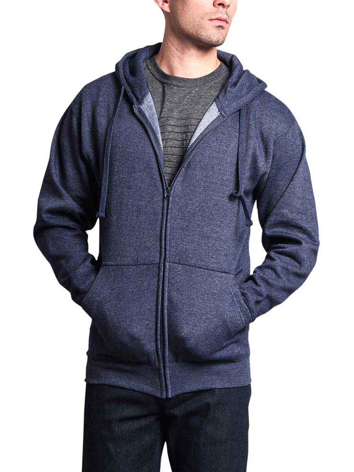 GStyle USA Men's Heavyweight ZipUp Hoodie Sweatshirt, Sizes Up to 2X
