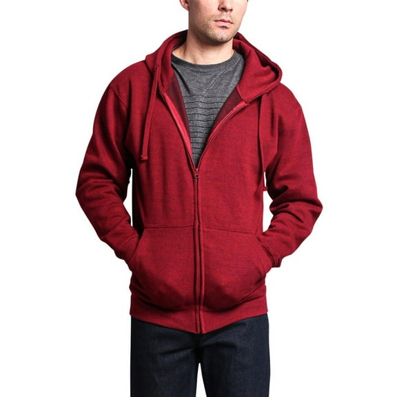 G-Style USA Men's Heavyweight Zip-Up Hoodie Sweatshirt, Sizes Up to 2X