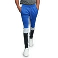 thumbnail image 1 of G-Style USA Men's Hip Hop Slim Fit Track Pants - Athletic Jogger Colorblock Knee Side Stripe - Royal Blue - 2X-Large, 1 of 6