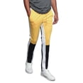 thumbnail image 1 of G-Style USA Men's Hip Hop Slim Fit Track Pants - Athletic Jogger Colorblock Side Stripe - Gold - 3X-Large, 1 of 4
