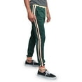 thumbnail image 1 of G-Style USA Men's Hip Hop Slim Fit Track Pants - Athletic Jogger G Striped - Green - Large, 1 of 4