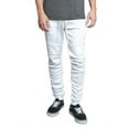 thumbnail image 1 of G-Style USA Men's Hip Hop Slim Fit Track Pants - Athletic Jogger Scrunched - White - 3X-Large, 1 of 5