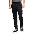 thumbnail image 1 of G-Style USA Men's Hip Hop Slim Fit Track Pants - Athletic Jogger Side Striped - Black/White - Small, 1 of 5