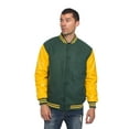 thumbnail image 1 of G-Style USA Men's Letterman Baseball Varsity Jacket VJ100A - GREEN/YELLOW - 3X-Large, 1 of 7