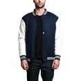 thumbnail image 1 of G-Style USA Men's Letterman Baseball Varsity Jacket VJ100A - NAVY/WHITE - X-Large, 1 of 6