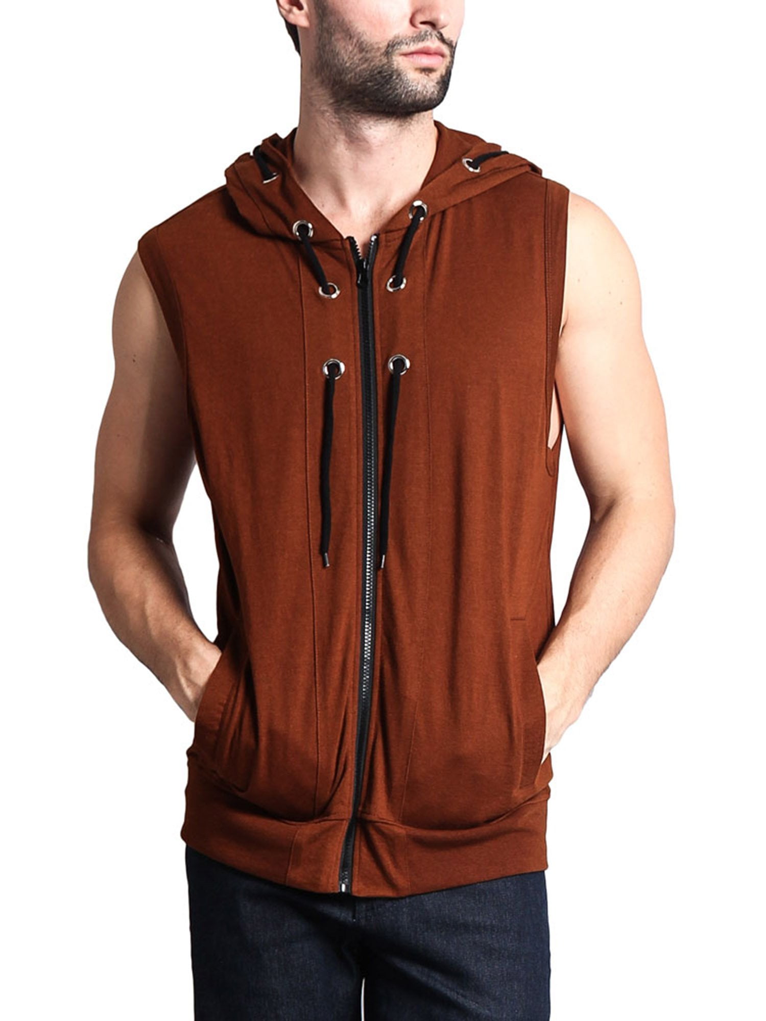 Browns sleeveless best sale hoodie