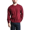 thumbnail image 1 of G-Style USA Men's Long Sleeve Solid Fleece Crewneck Sweatshirt MSC13126 - Burgundy - Medium, 1 of 6