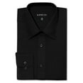thumbnail image 1 of G-Style USA Men's Regular Fit Long Sleeve Solid Color Dress Shirts - Black - 3X - 19-19.5 - 34-35, 1 of 6