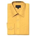 thumbnail image 1 of G-Style USA Men's Regular Fit Long Sleeve Solid Color Dress Shirts - YELLOW - 3X-Large - 34-35, 1 of 4