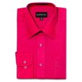 thumbnail image 1 of G-Style USA Men's Regular Fit Long Sleeve Solid Color Dress Shirts - Fuschia - 4X - 20-20.5 - 36-37, 1 of 6