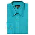 thumbnail image 1 of G-Style USA Men's Regular Fit Long Sleeve Solid Color Dress Shirts, 1 of 4
