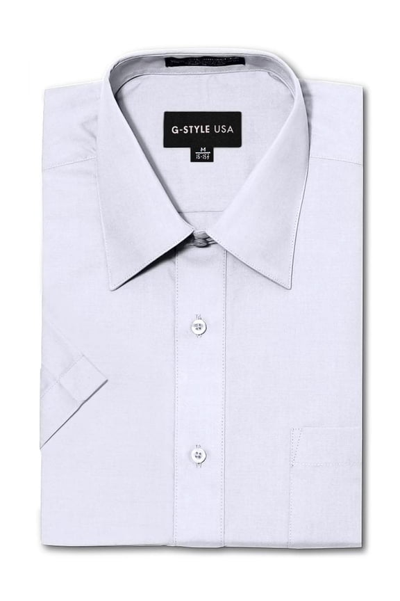 Men's Regular Fit Short Sleeve Button Down Dress Shirts