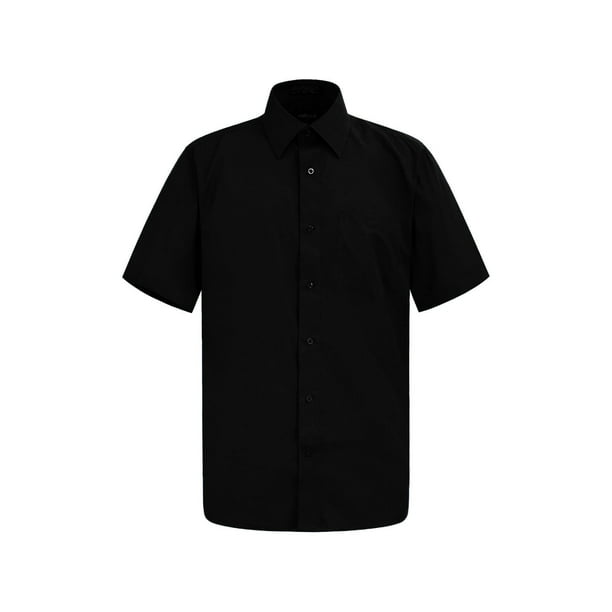 short silver dress Mens Black Shirts 34 Sleeve Large = 17 G-Style USA Men's Regular Fit