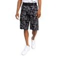 thumbnail image 1 of G-Style USA Men's Relaxed Fit Belted Camo Cargo Shorts - Floral Black - 48, 1 of 6