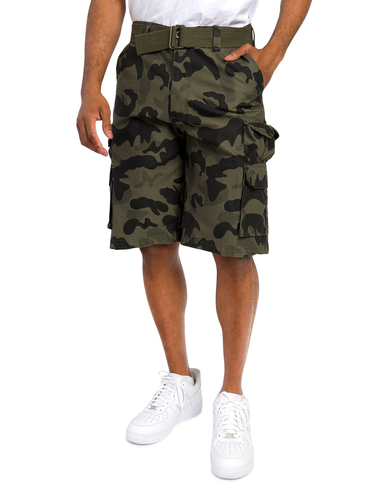 G-Style USA Men's Relaxed Fit Belted Camo Cargo Shorts G-Style USA Men's Relaxed Fit Belted Camo Cargo Shorts