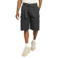 thumbnail image 1 of G-Style USA Men's Relaxed Fit Belted Cargo Shorts - Solid Charcoal - 38, 1 of 6