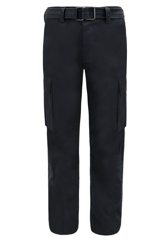 Men's Relaxed Straight Fit Work Cargo Pants 6CP01 - Black - 40/34