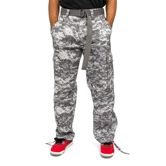 G-Style USA Men's Relaxed Straight Fit Work Cargo Pants 6CP01 - Digital Army Camo - 30/30