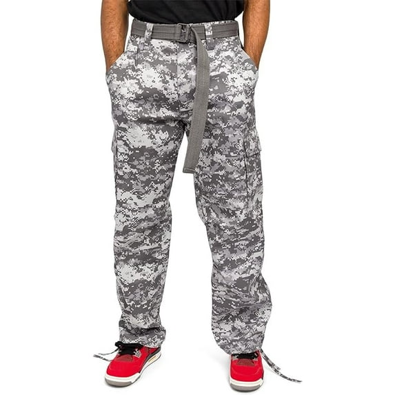 G-Style USA Men's Relaxed Straight Fit Work Cargo Pants 6CP01 - Digital Army Camo - 38/34
