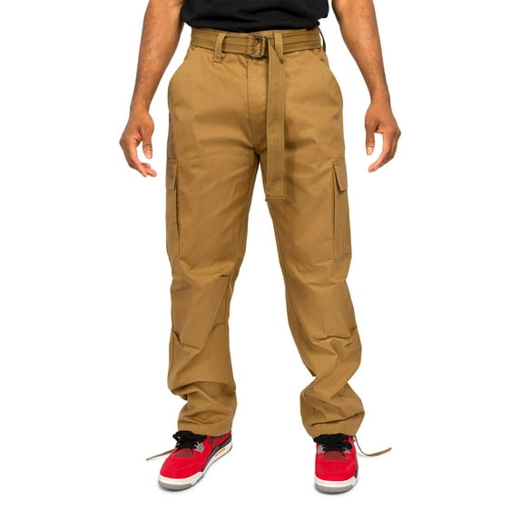 G-Style USA Men's Relaxed Straight Fit Work Cargo Pants 6CP01 - Timber - 34/32