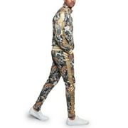 G-Style USA Mens Royal Floral Tiger Track Suit Set, Up to 5X