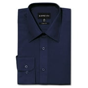 G-Style USA Mens Slim Fit Long Sleeve Dress Shirt