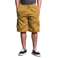 thumbnail image 1 of G-Style USA Men's Solid Fleece Cargo Shorts DFP1 - WHEAT - Large, 1 of 5