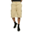thumbnail image 1 of G-Style USA Men's Solid Fleece Heavyweight Cargo Shorts FS76 - Khaki - 2X-Large, 1 of 5