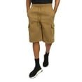 thumbnail image 1 of G-Style USA Men's Solid Fleece Heavyweight Cargo Shorts FS76 - Wheat - 3X-Large, 1 of 7