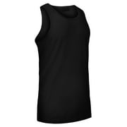 G-Style USA Men's Straight Hem Long Length Tank Top TT60 - Black - Large